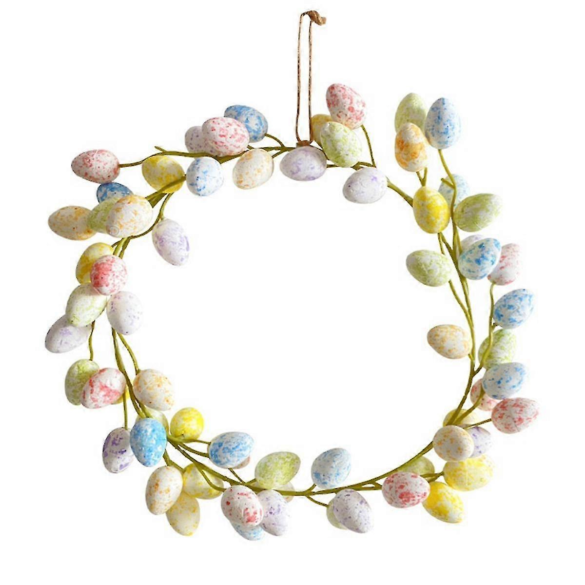 Easter Wreaths For Front Door Easter Eggs Wreath Front Door Hanging Garlands Artificial Flower Wrea