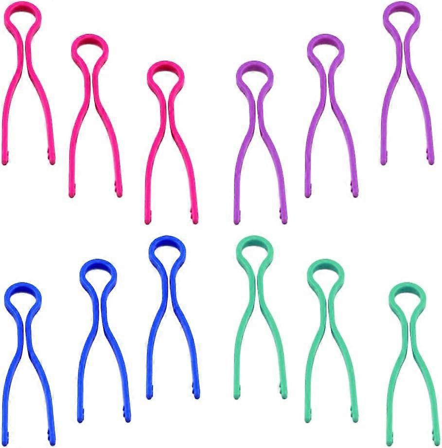 Bobbin Holder Clips, 12 Pcs Bobbin Thread Holders, Thread Spool Holder, Plastic Bobbins Buddies, for Organizer Thread Spools