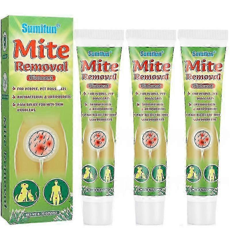 1-3pcs New Mite Removal Ointment Anti-itching Scabies Kill Head Lice Skin Care Natural Tw