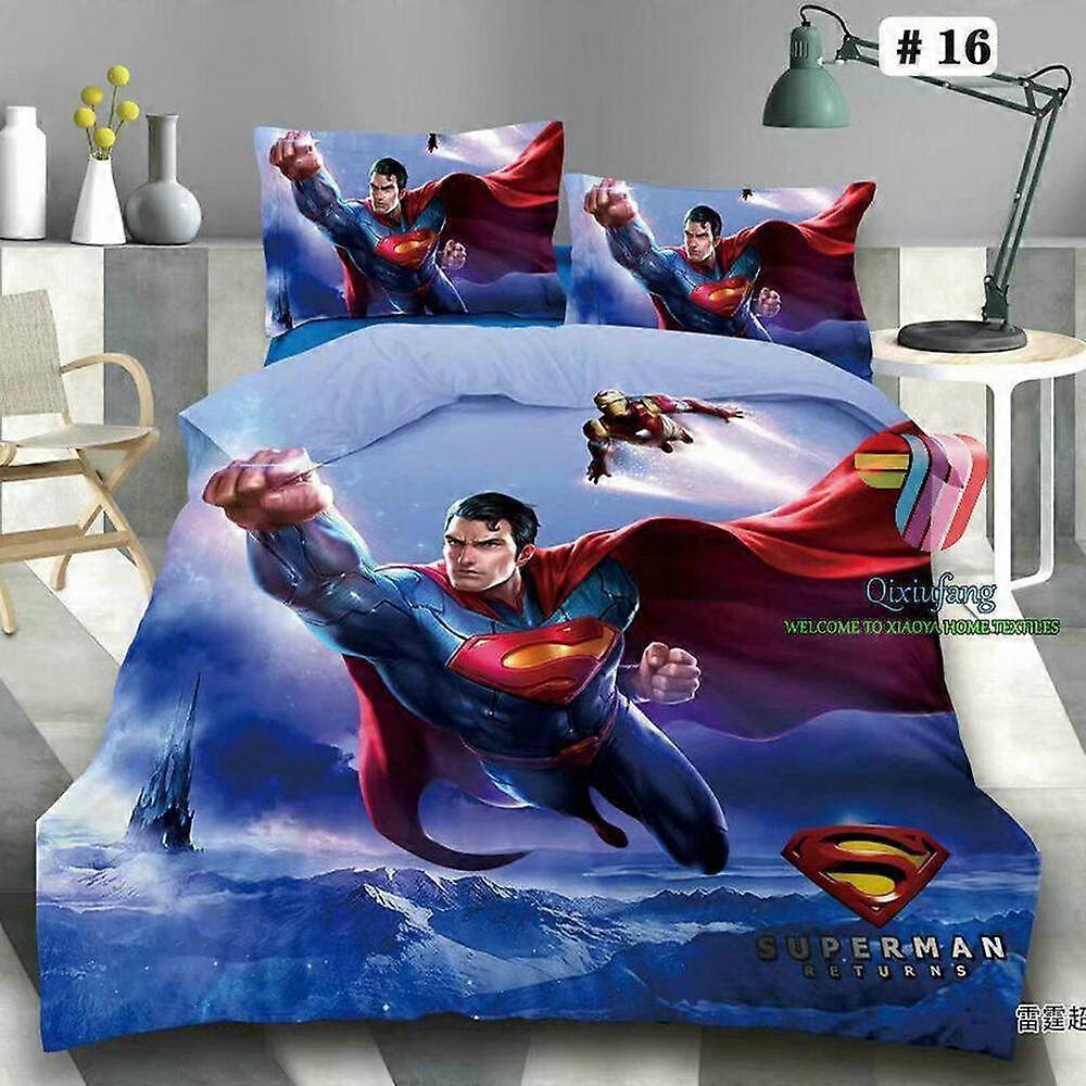 a672 Bed Sheets Marvel Spider-Man Heroes Captain America  Quilt Duvet Cover Set3-Piece Bedding Set (1 Duvet Cover + 2 Pillow Shams) Tm672