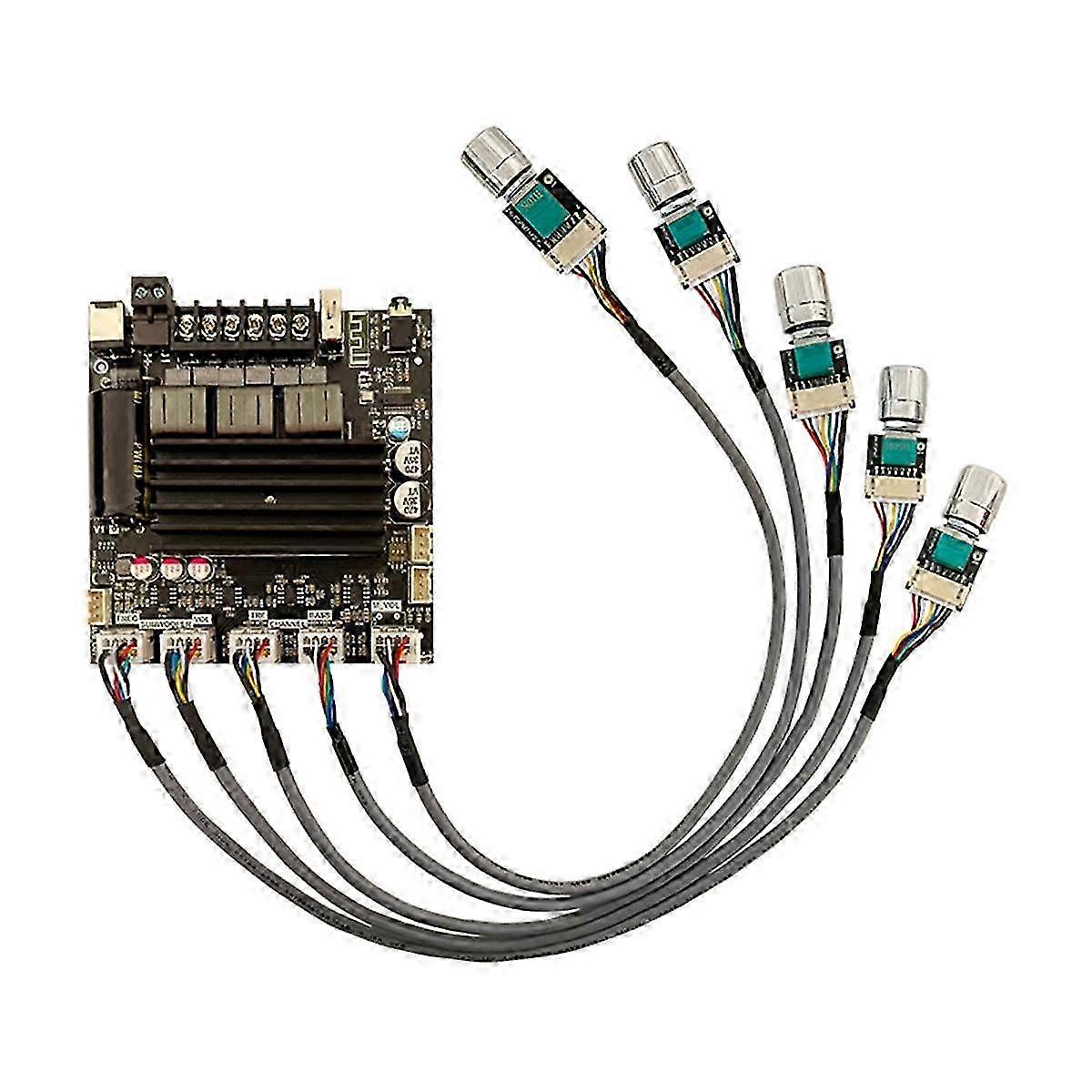 -st21 Digitale Leistungsverstärkerplatine 2.1 Kanal 2x100W + 200W Subwoofer TPA3221 Bluetooth-Verstärker M