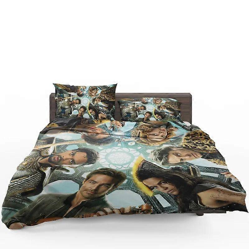 v1299 Lençóis Dungeons and Dragons Honra Entre Ladrões Conjunto de Capa de Edredom MacioConjunto de Cama de 3 Peças (1 Capa de Edredom + 2 Fronhas) Lençóis g