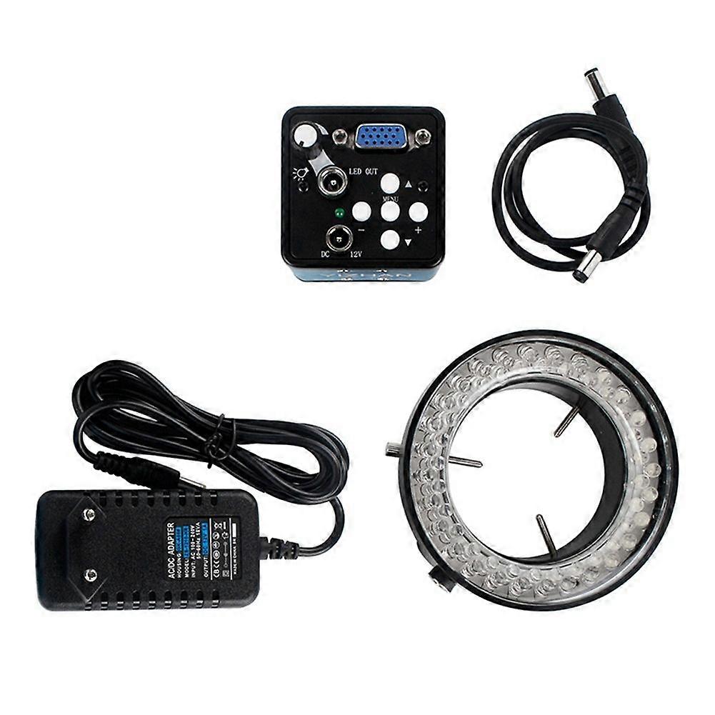 Microscope monoculaire VGA 13 MP, appareil photo numérique, éclairage LED, circuit imprimé pour réparation d'ordinateur, prise UE