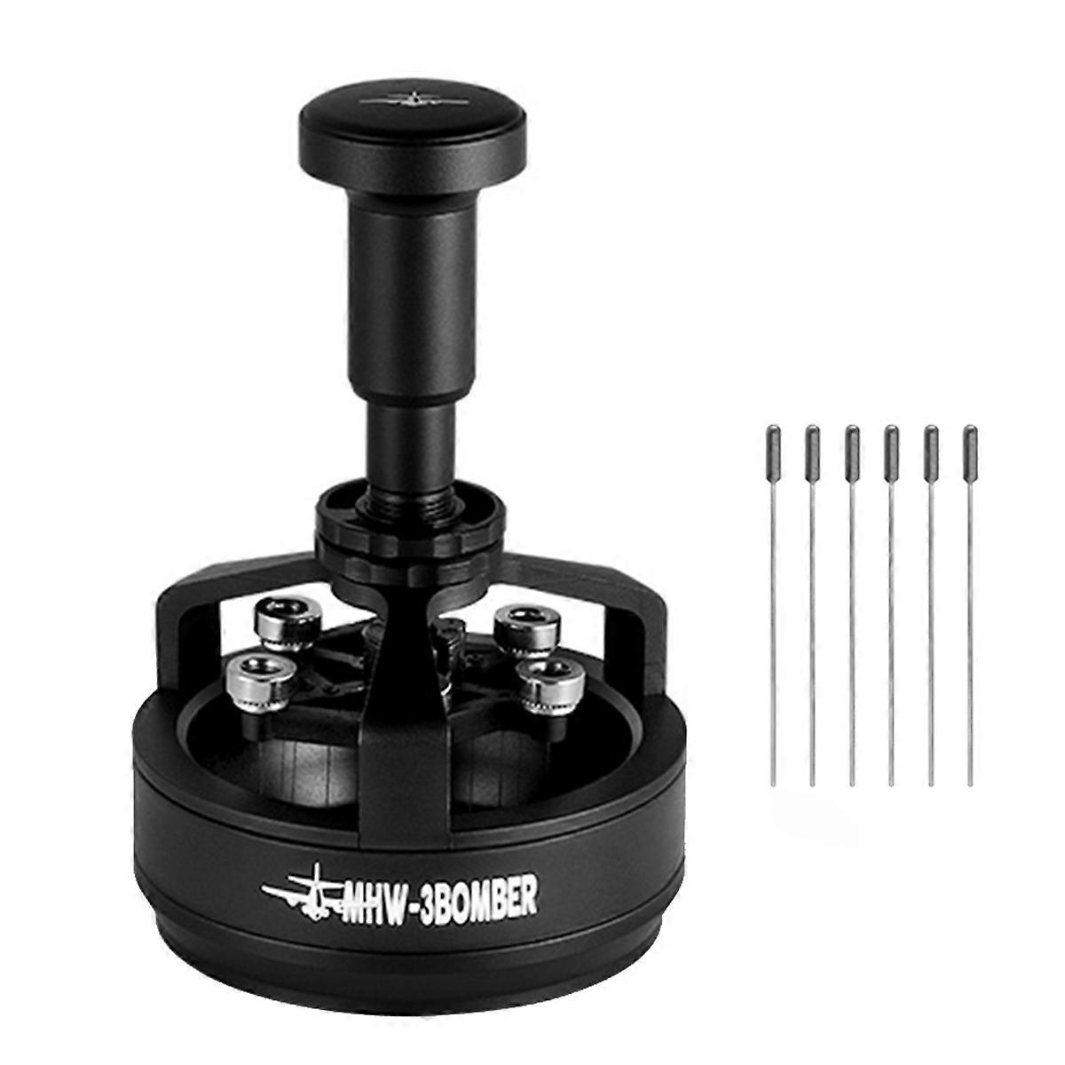 58mm Adjustable WDT Tool 14x0.25mm Needles Adjustable Depth Espresso Stirrer Magnetic Positioning