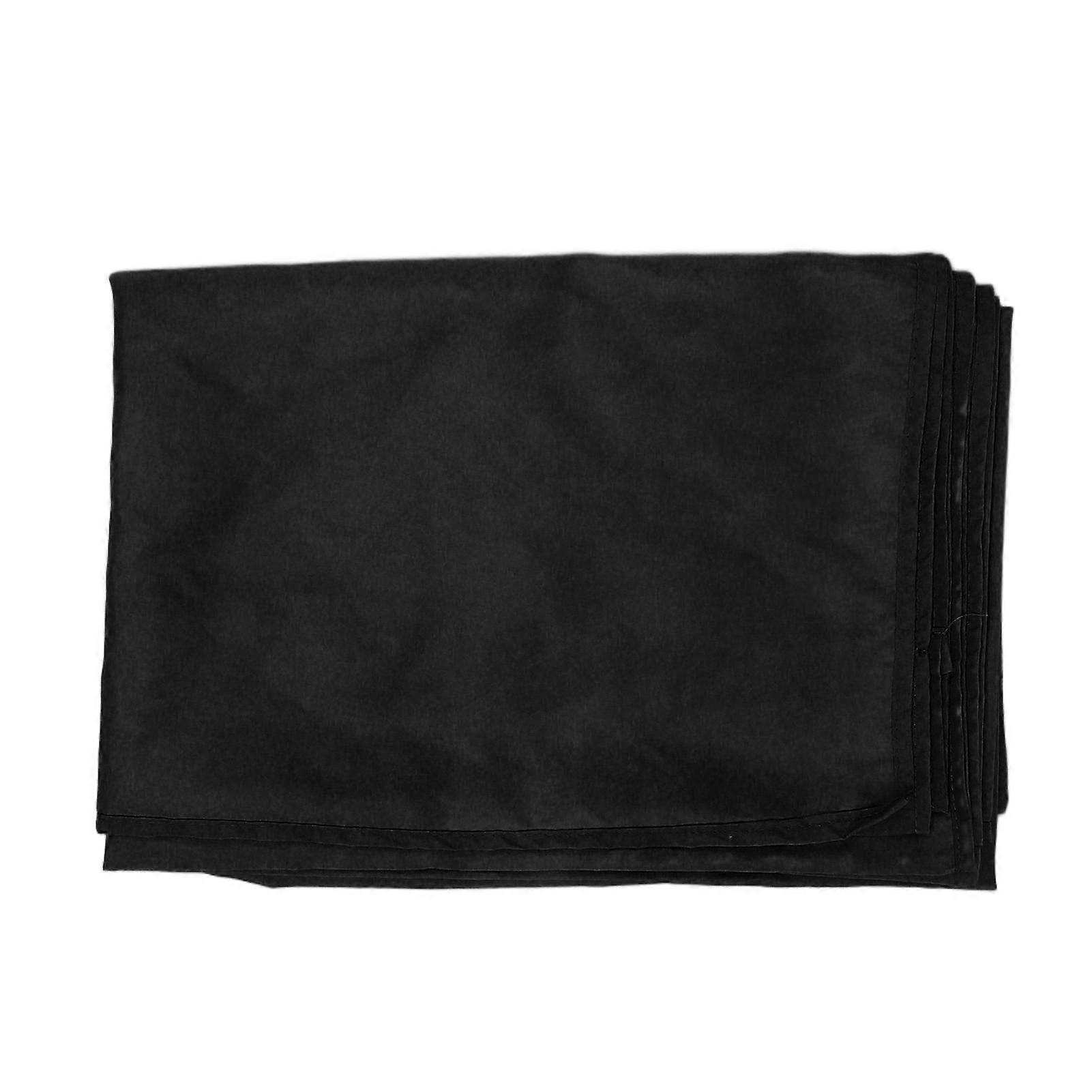 Black Photography Backdrop - 6.6x9.8ft High Density Polyester, Wrinkle & Tear Resistant