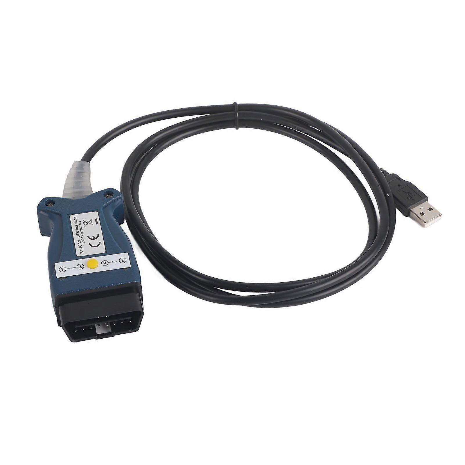 OBD2 Scanner Cable Professional USB Interface Diagnostic Cable for K DCAN Replacement for E60 E61 E83 E81 E87 E90 Edition