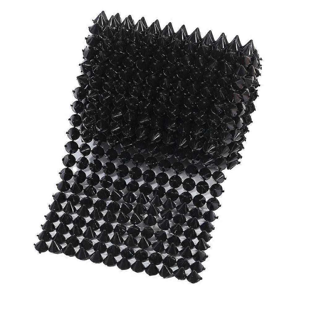 2Yards Plastic Cone Nailhead Trim Black 101mm