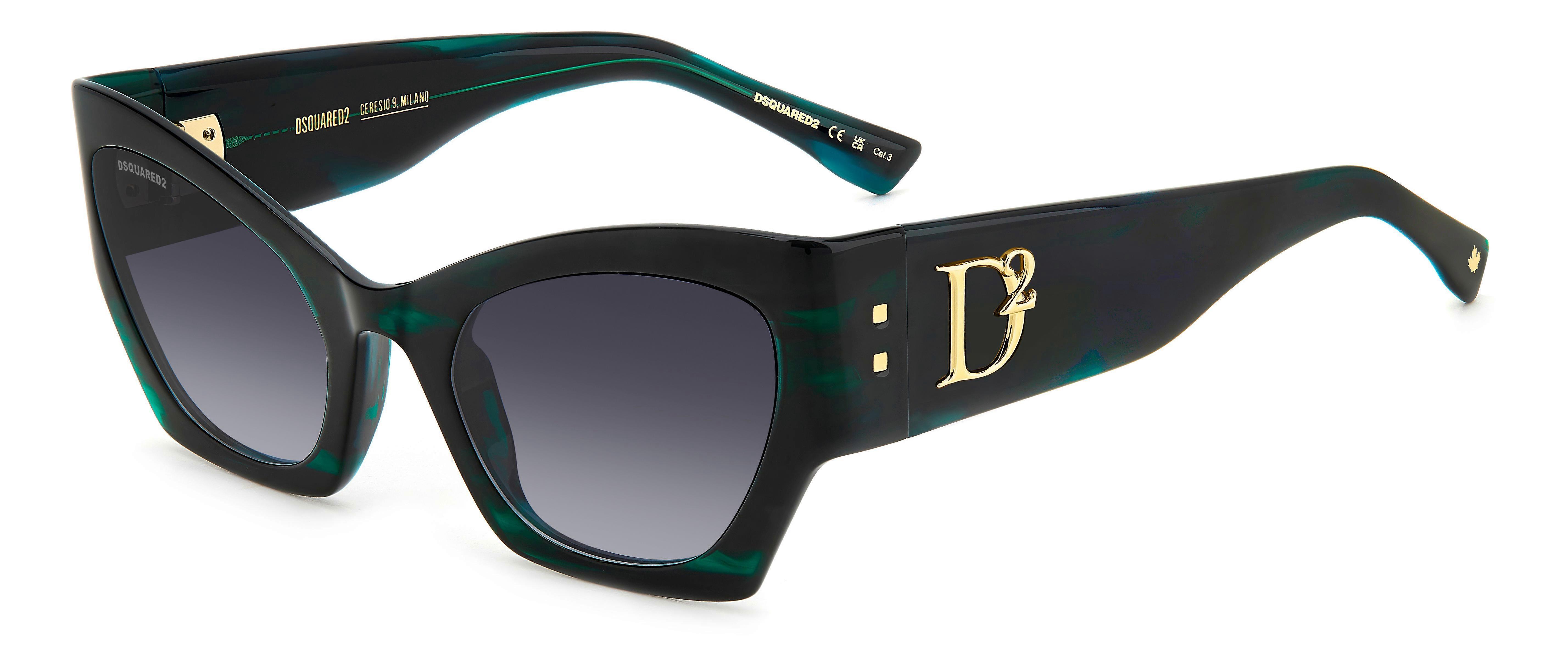 Okulary przeciwsłoneczne DSQUARED2 D2 0132/S 6AK GREEN HORN 55/23/140 DAMSKIE