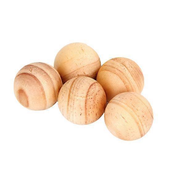5Pcs Cedar Round Moisture-proof Long Scented Lasting Aroma Light Ball Shape Easy to