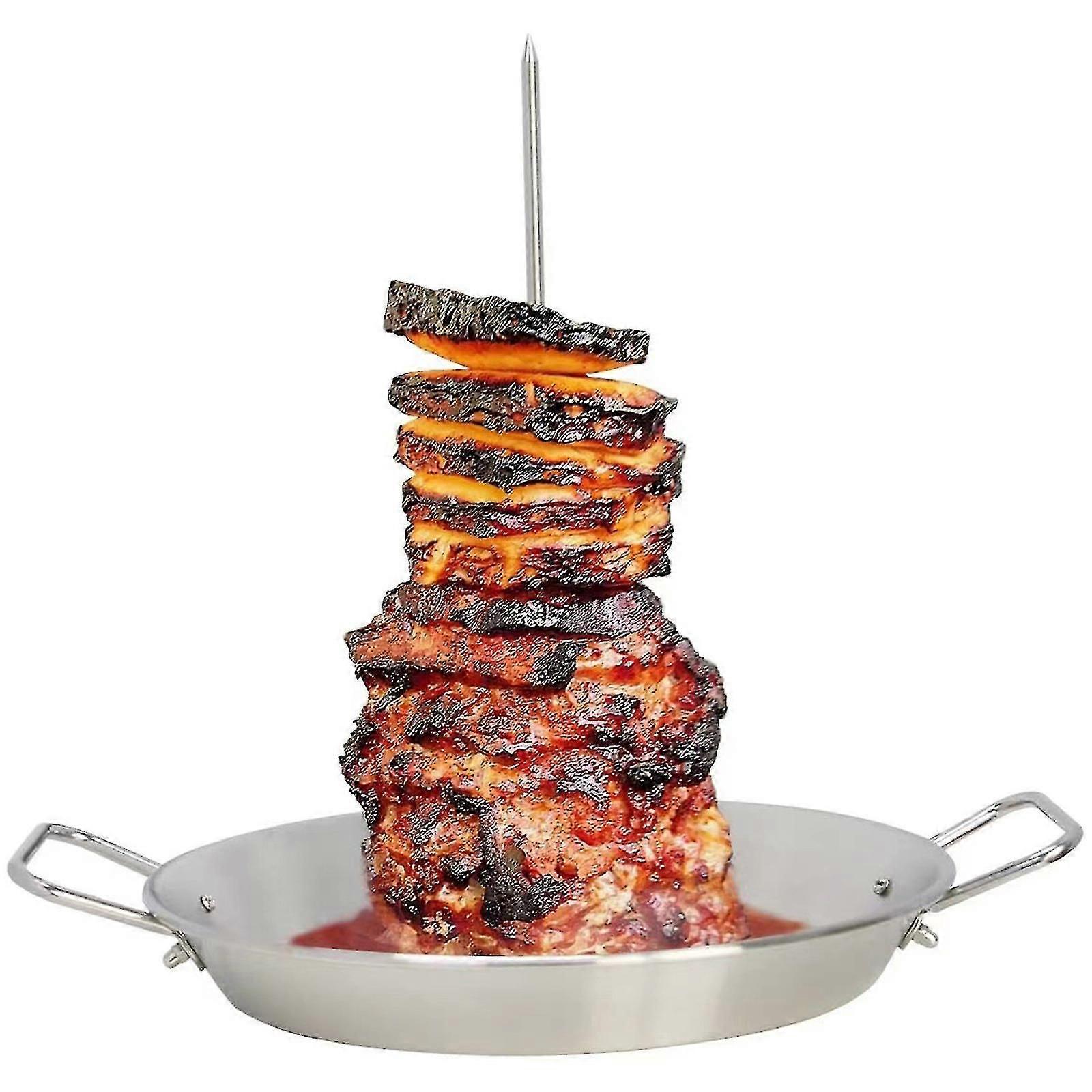 Bbq Grilling Accessory With 3 Removable Spikes - Portable Metal Chicken Kabobs For Kebabs