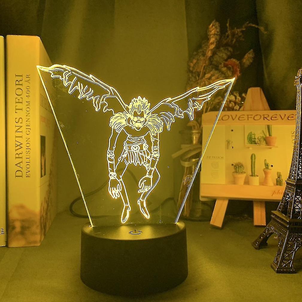 Death Note 3d Led Night Light Children's Bedroom Table Lamp