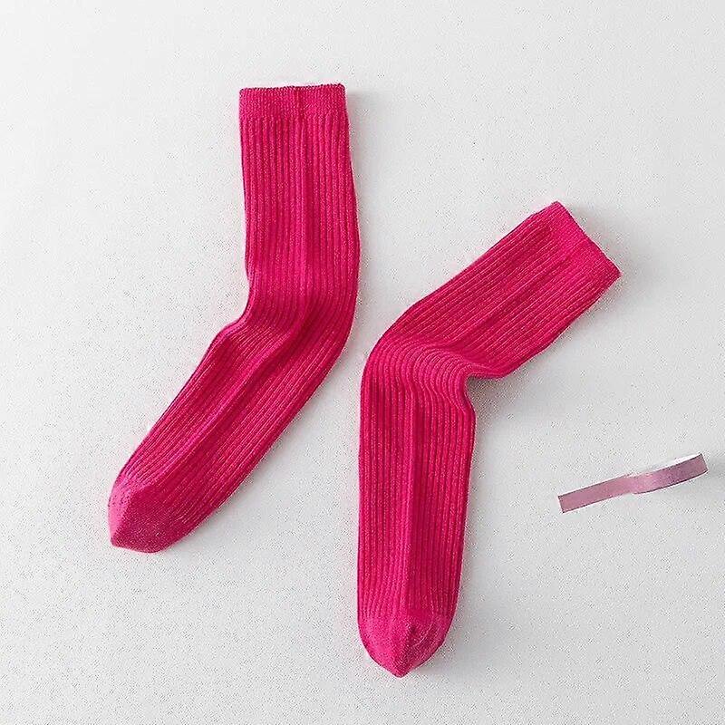 Solidny jasny kolor Jesień Zima Wysoka elastyczność Długie skarpety do kolan dla niemowląt Dziewczynki Chłopcy Prążkowane pończochy w paski nad łydką