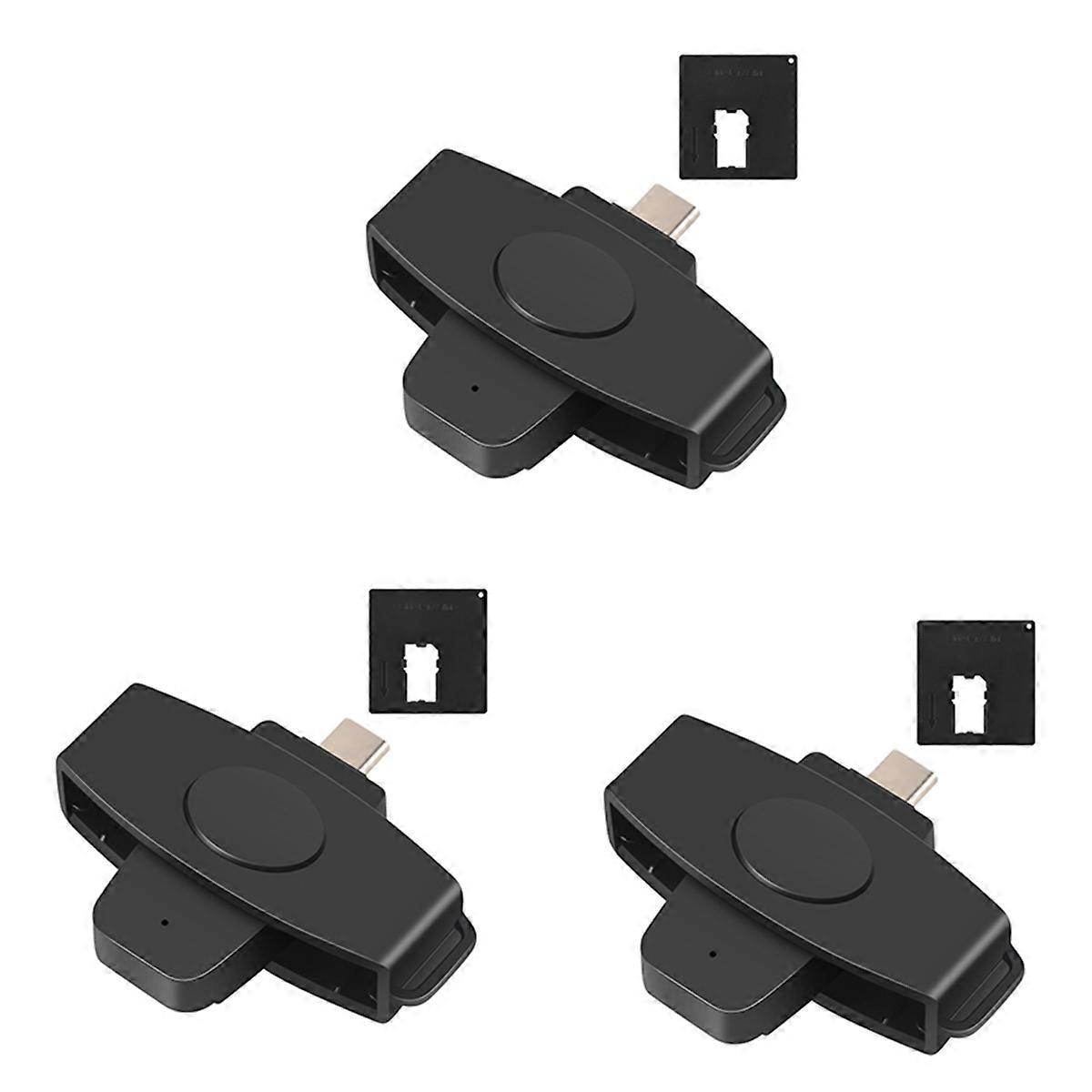 CSCR3 Type-C Smart Card Reader Bank Tax Declaration SIM Card/IC Card ID Card Reader
