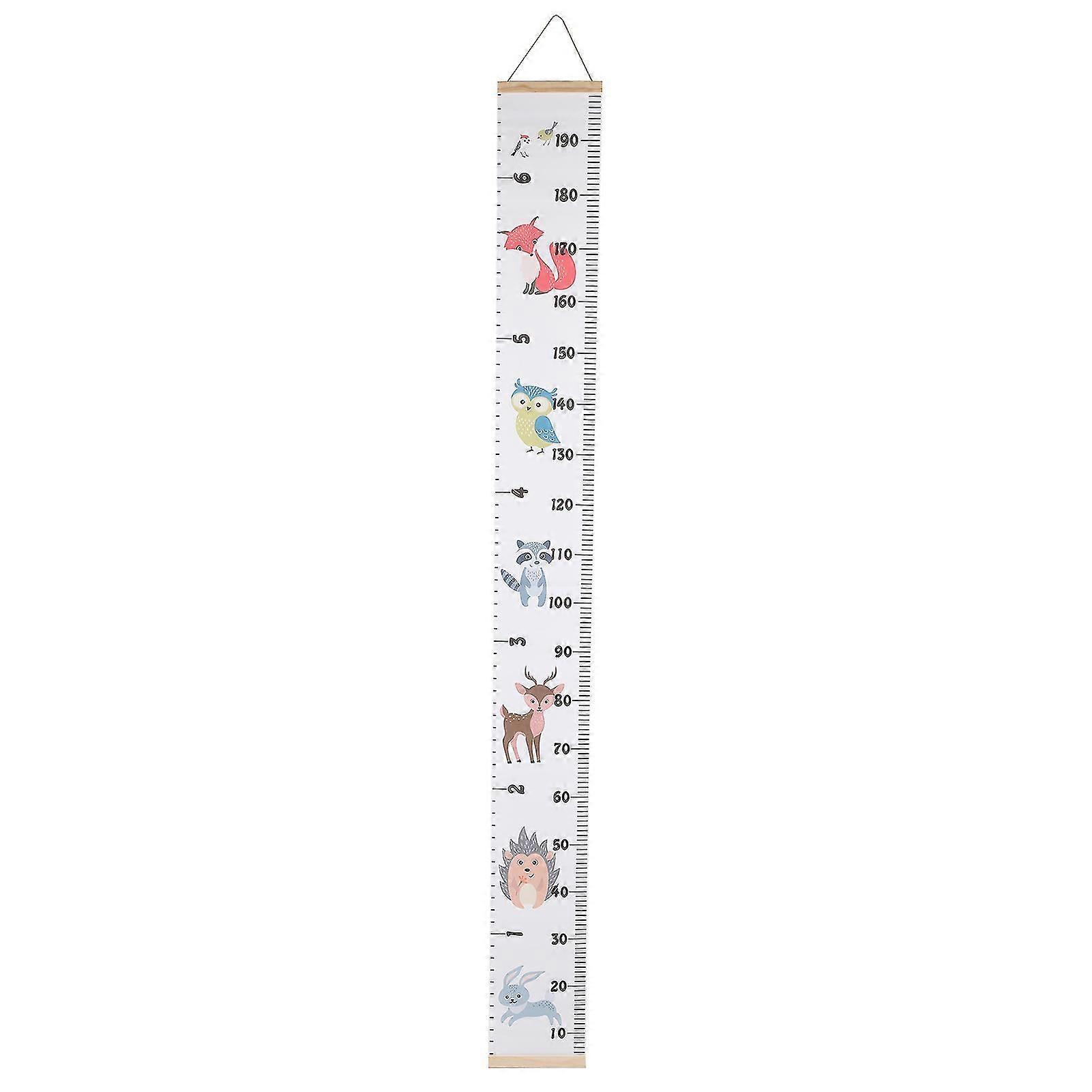Adorable Children Height Growth Chart Wall Ruler - Measure and Track Kids' Growth with this Photography Prop