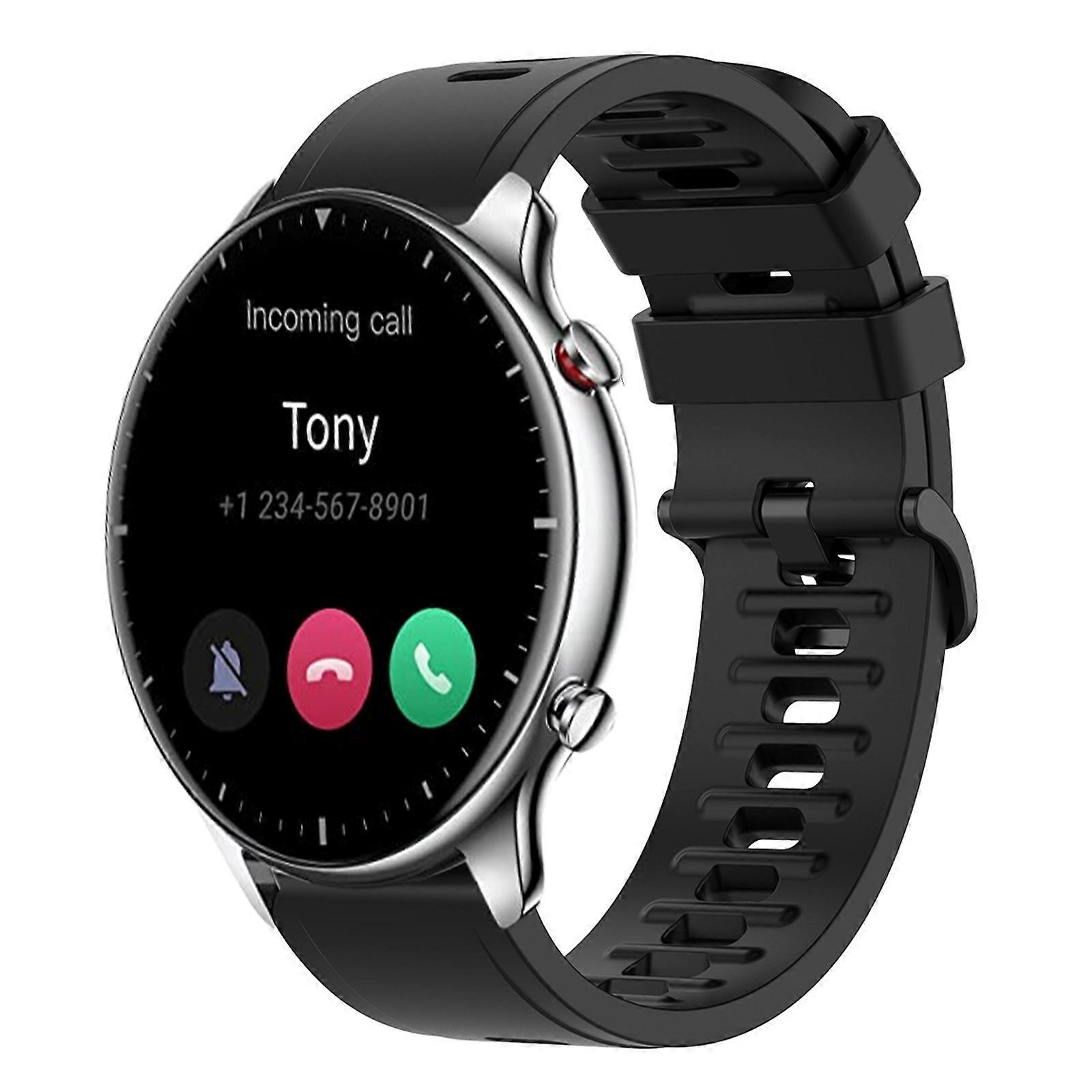 For Amazfit GTR 2 22mm Solid Color Soft Silicone Watch Band