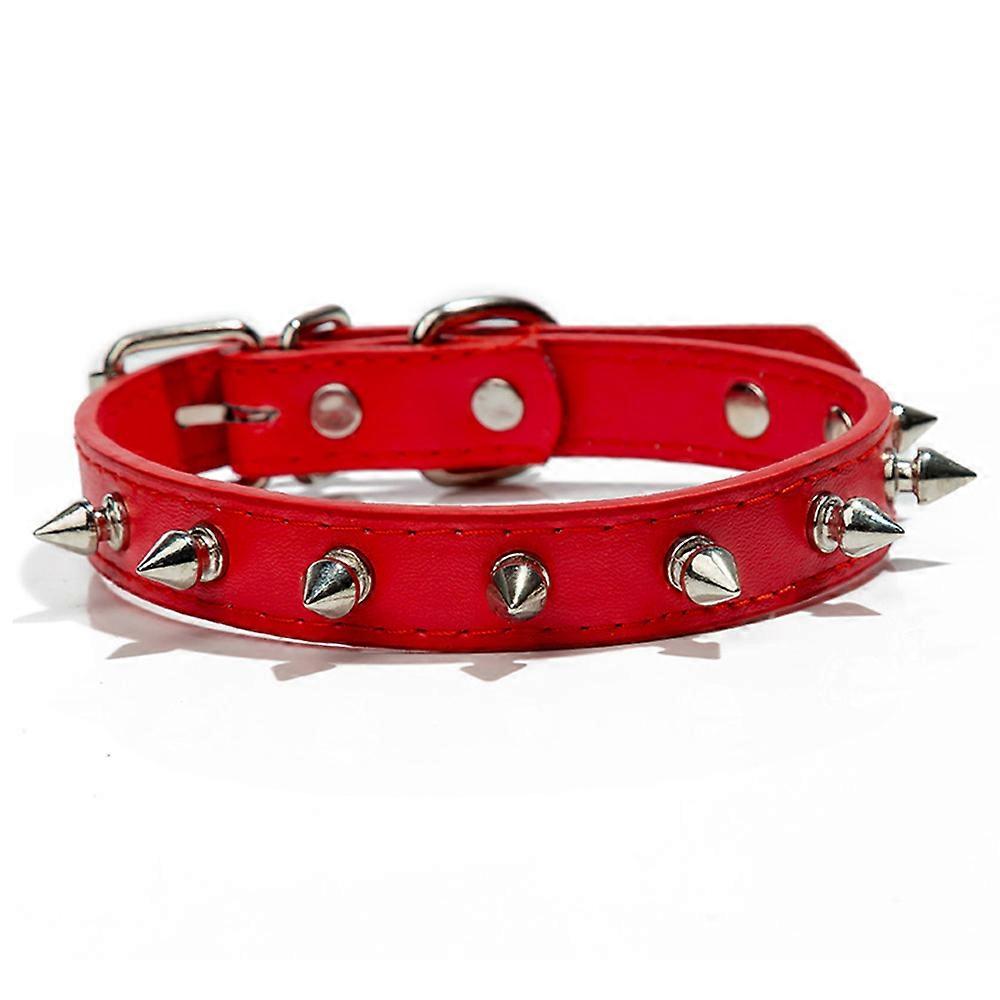 Pet Collar, Double Leather, Spike