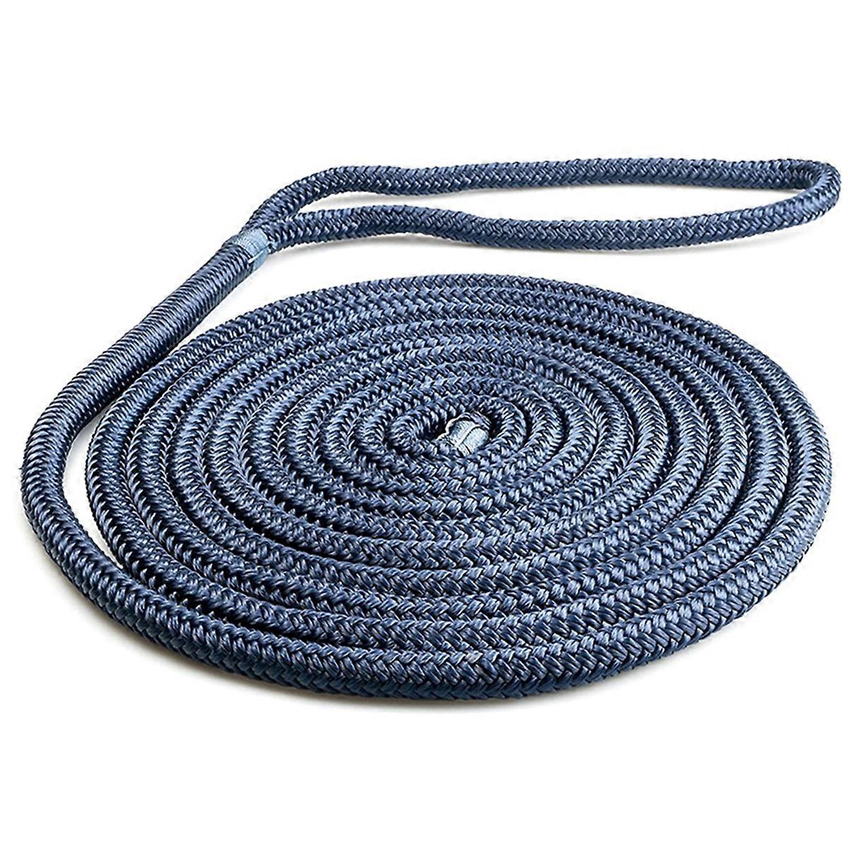 Boat Dock Lines Mooring Rope Universal Docking Boat Lines Wear for Boat Pontoon Nylon Line 0.5x181.1in