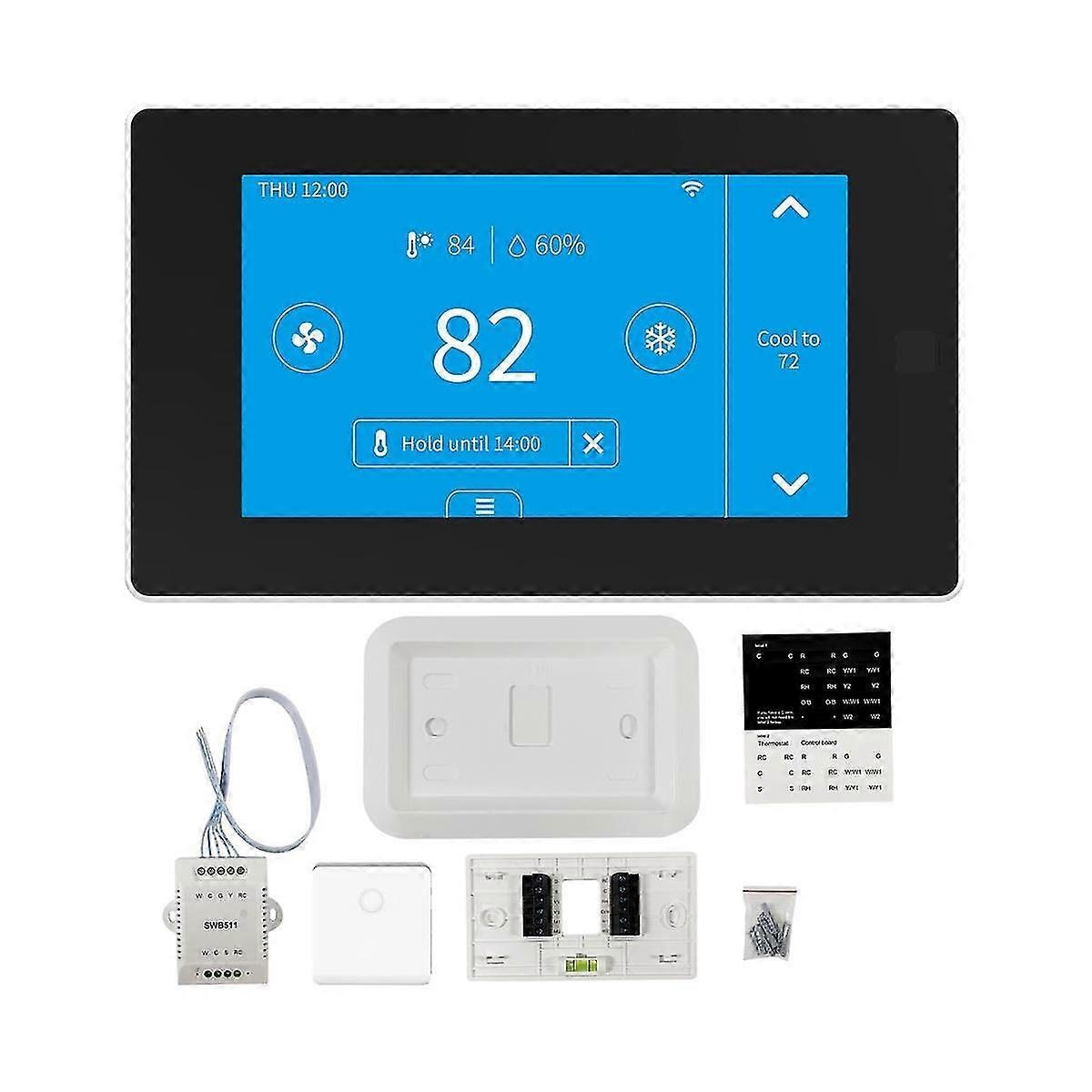 Doodle Smart Life Thermostat Compatible With Alexa Google Assistant 24v Wifi Thermostat Without Sen