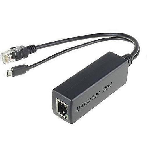 PoE Splitter - MICRO CONNECT - Ethernet zu RJ45 und MicroUSB - 5V 2.4A - IEEE 802.3af - Gigabit Ethernet