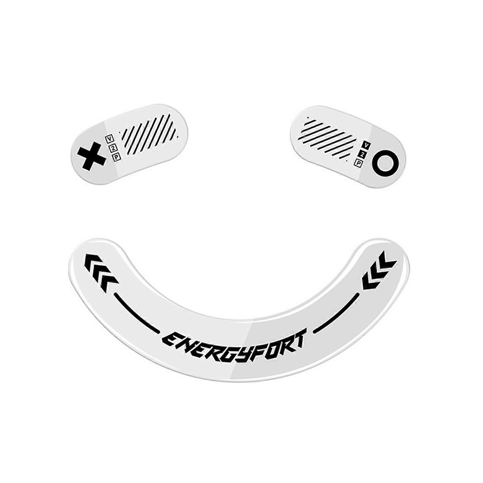 Glass Mouse Feet Game Mouse Skates for V2 Improved Accuracy and Comfort Smooth Movement White