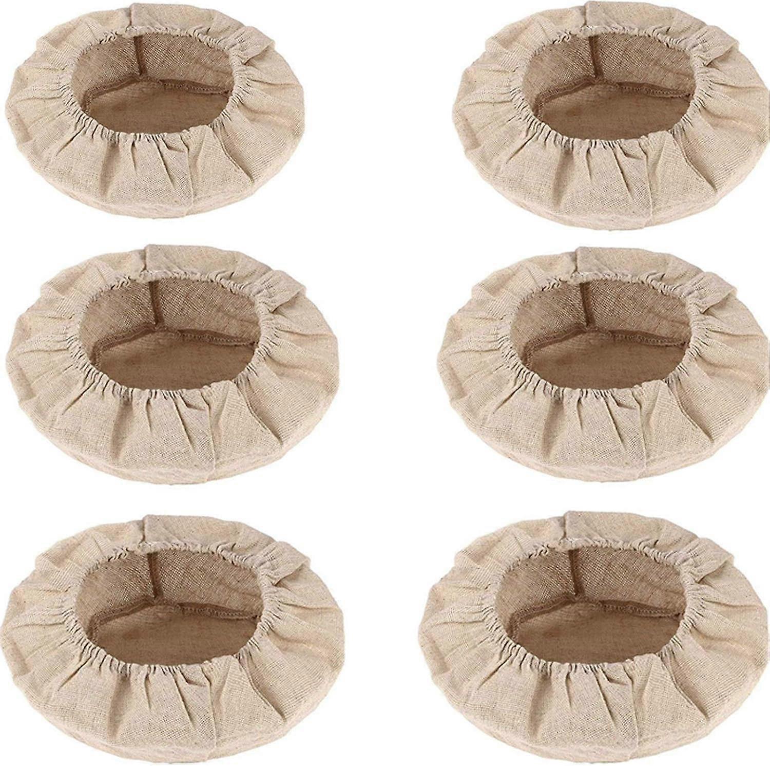 Transform Your Baking Routine With 6 Pcs Of Linen And Cotton Liners, Tailored For Optimal Dough Handling, Featuring Easy Cleaning And Maintenance, In