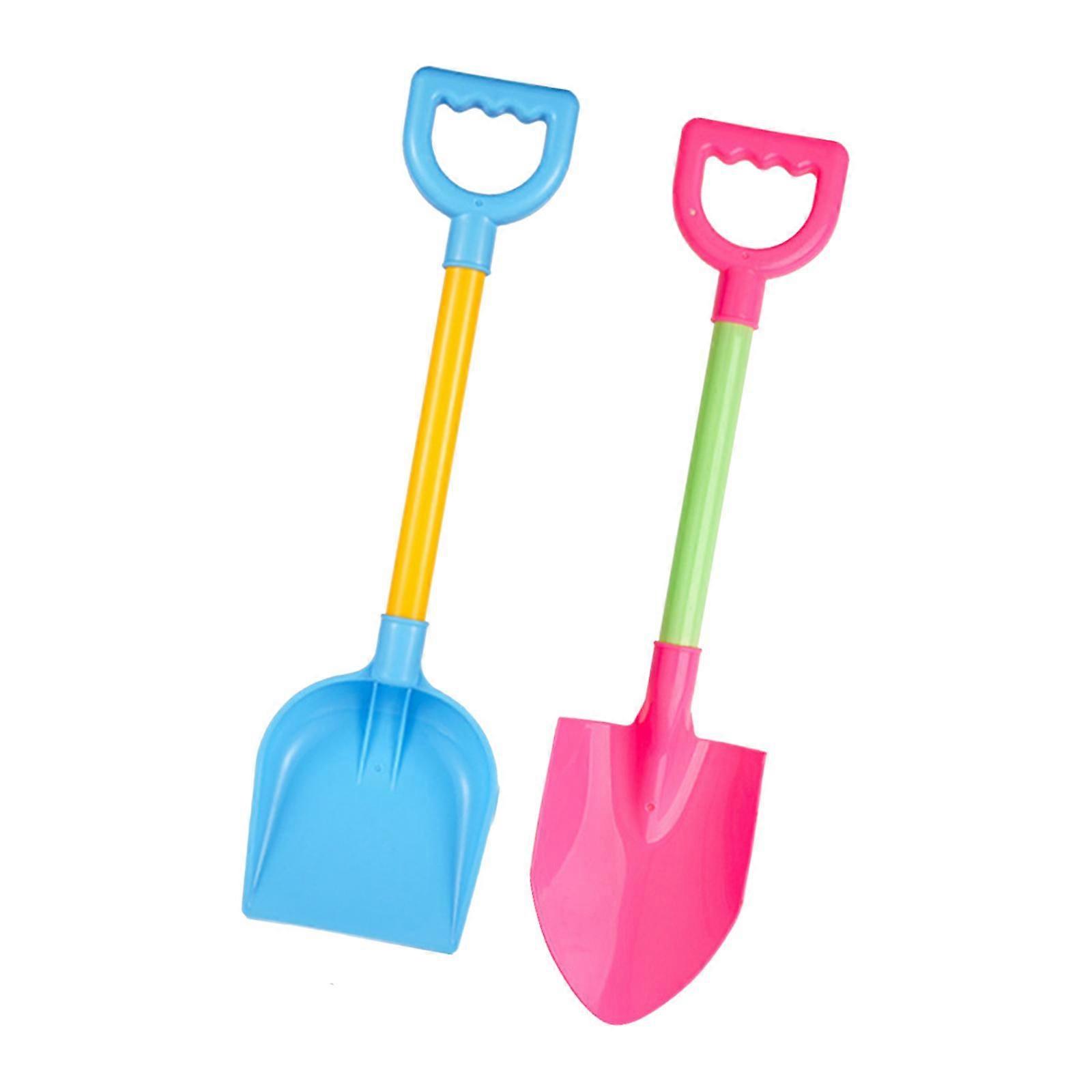 2x子供ビーチサンドおもちゃビーチスペード教育用頑丈な掘削砂雪