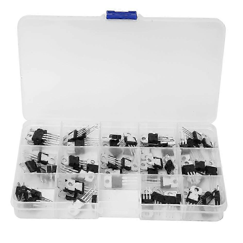 70PCS 14 Values Three Terminal Positive &amp; Negative Voltage Regulator Transistor Set