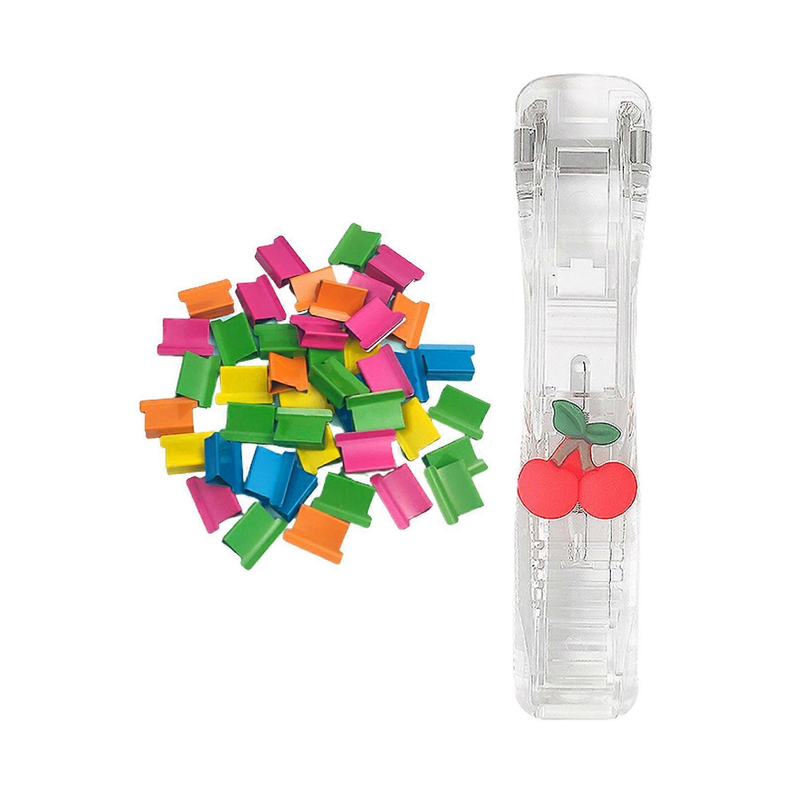 Reusable Mini Push Stapler Fixing Stationery for College School Students