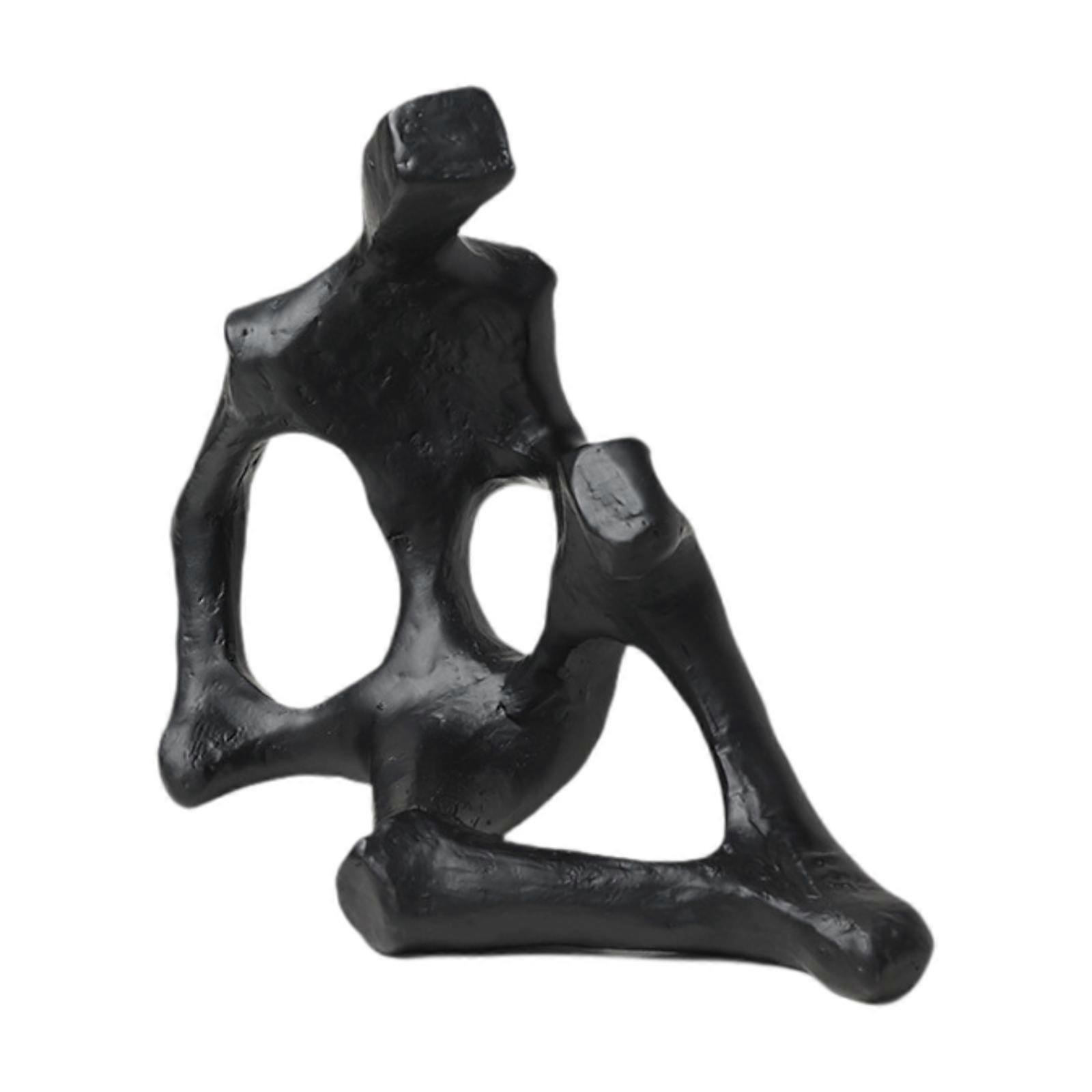 Thinker Abstract Statue Figure Statue Decorative Creative Simple Figurine