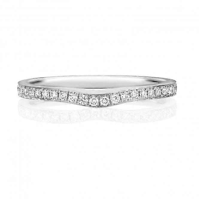 Wedding Band Platinum Diamond Wave Ring WP275/I
