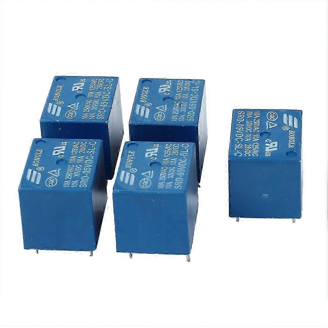 2026 new 5 piece 5V DC Mini Power Relay PCB Type Power Relay