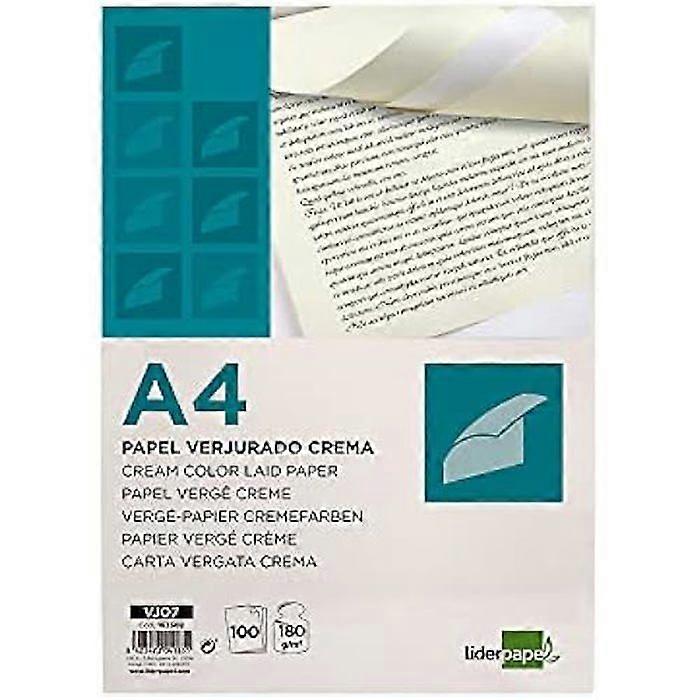 Vävt papper - LIDERPAPEL - A4 - 180 g/m2 - Gräddvit