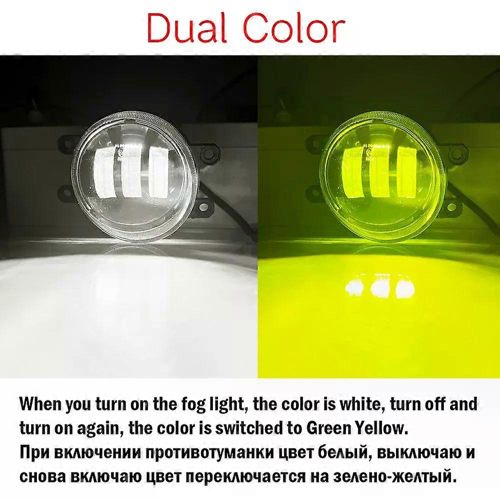 Applies to2 X Car Left + Right LED Fog Light Assembly For Toyota C-HR CHR 2017 2018 2019 Fog Daytime Running Lamp DRL 30W 12V