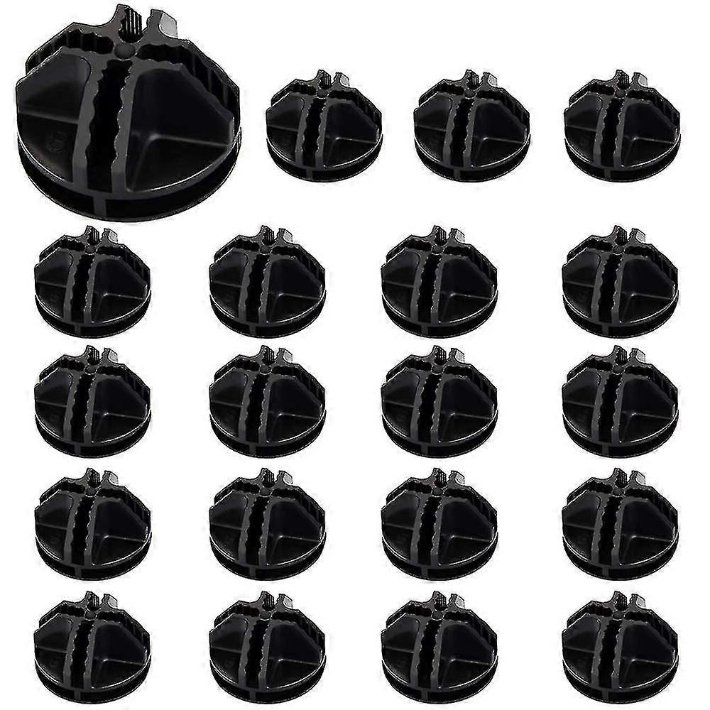20pcs Wire Cube Plastic Connectors Black Interlocking Plastic Connector Modular Organizer Clasp Buckle Clip For Cube