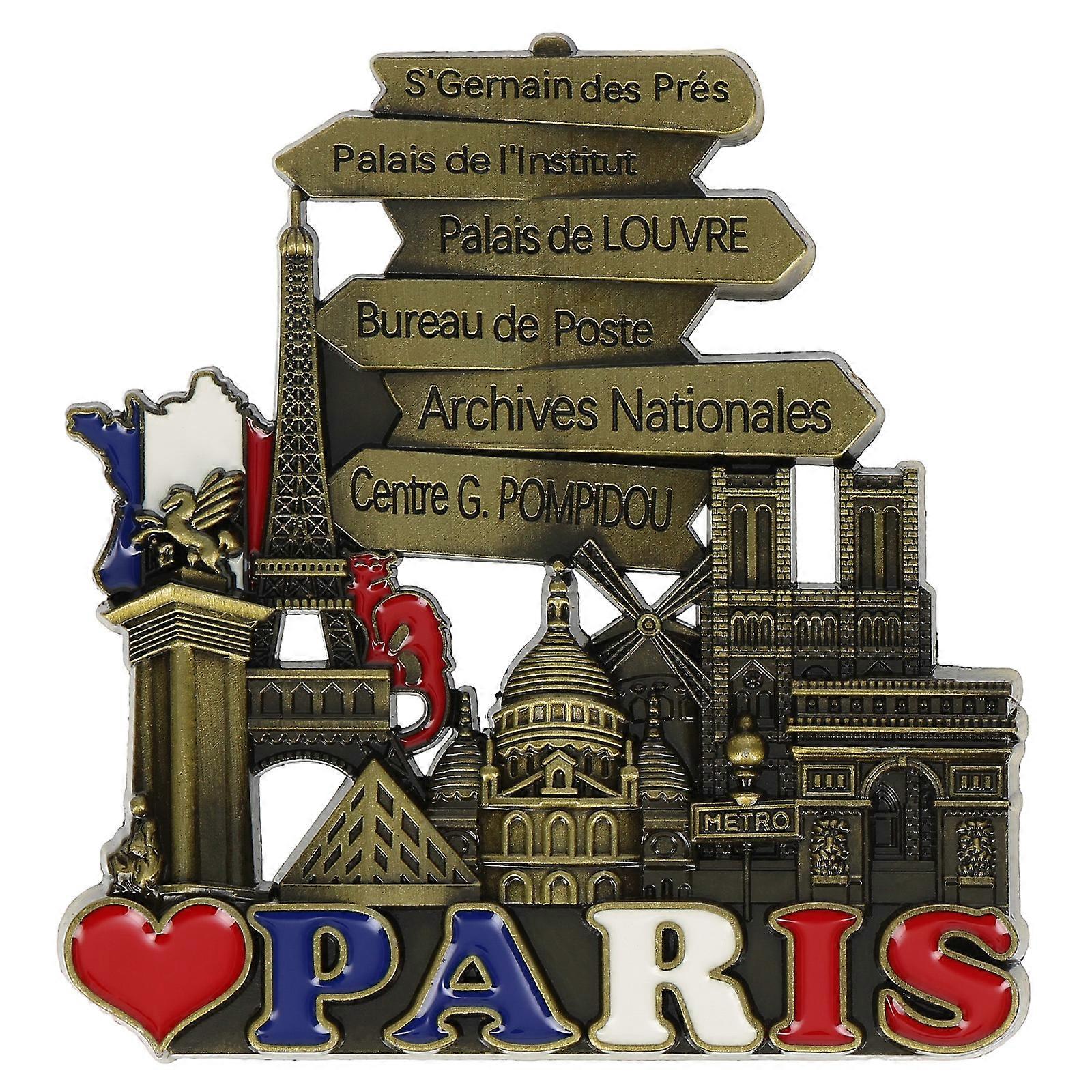 magnet Paris 3D Parisian Monuments, Multicolour
