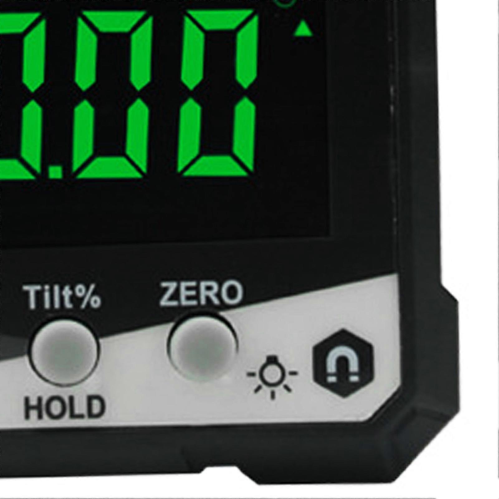 Digital Inklinometer 4x90 ° Mätning IP54 LCD-skärm Magnetisk Digital Display Vinkelmätare Gul DLW30D 