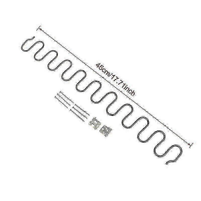 クリップ付き交換用ソファチェアスプリング、45/50/60/65 / 70cm、リソート45cm