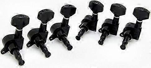 6-Piece Vintage Guitar Tuning Pegs, Semi-Closed Retro String Tuners for Electric & Folk Guitars