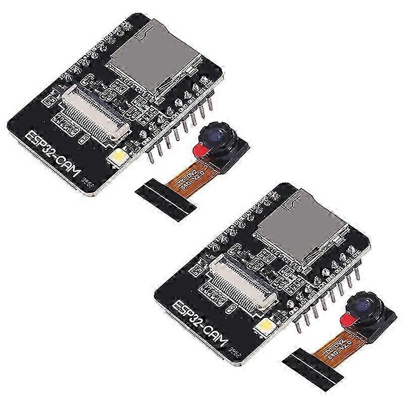 2Pcs ESP32CAM WiFi Bluetooth Camera Module Development Board ESP32 with Camera Module OV2640 2MP for