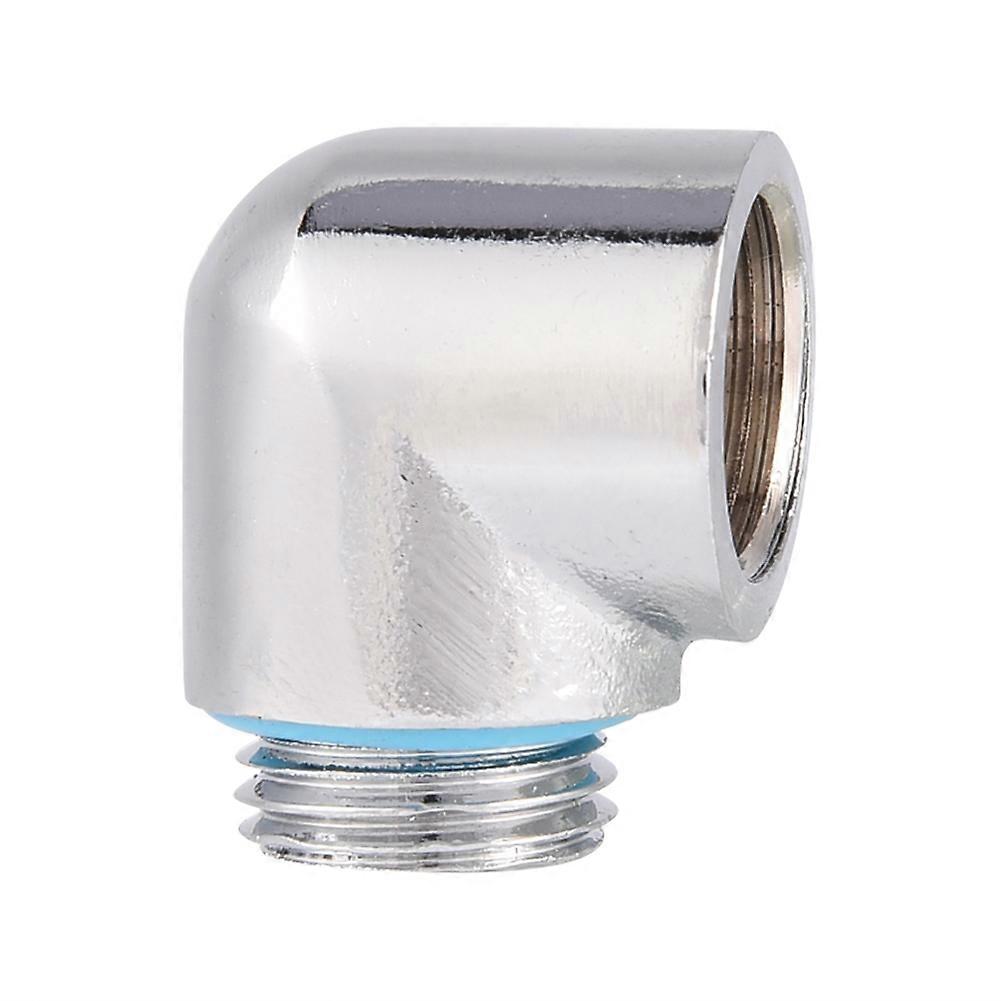 G1/4 Threaded Tube Converter Elbow for PC Water Cooling System, 90° Internal External Thread