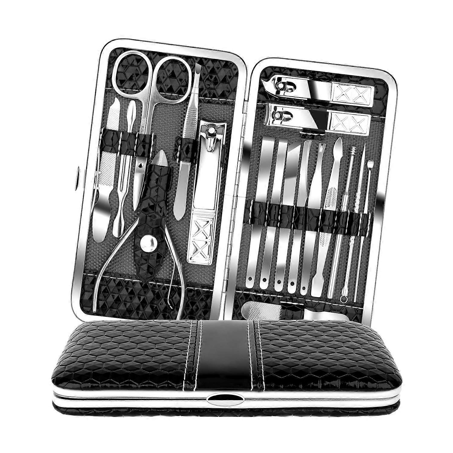 Pedicure Set, Multiple Function Manicure Kit with Unique Gift Presentation for Travel and Home (18PCS)