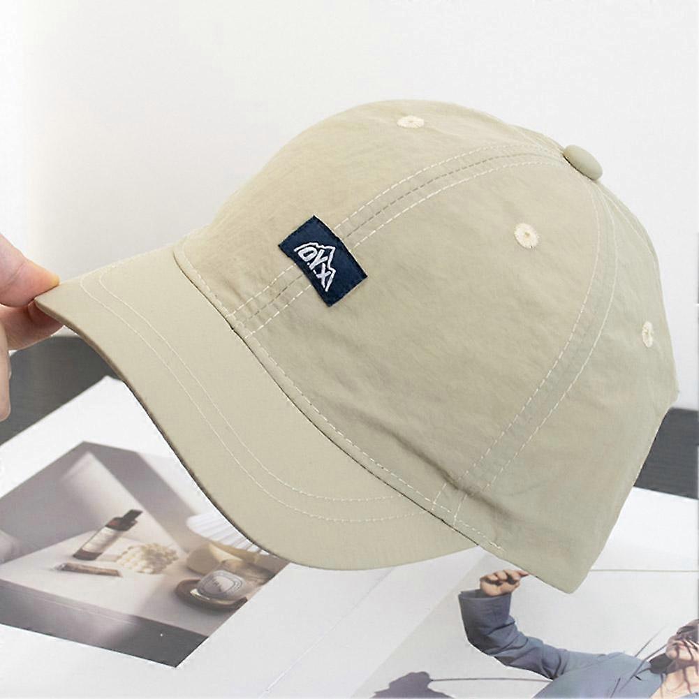 Retro Pure Color Baseball Cap Unisex Adjustable Hat Soft Short Brim Cap