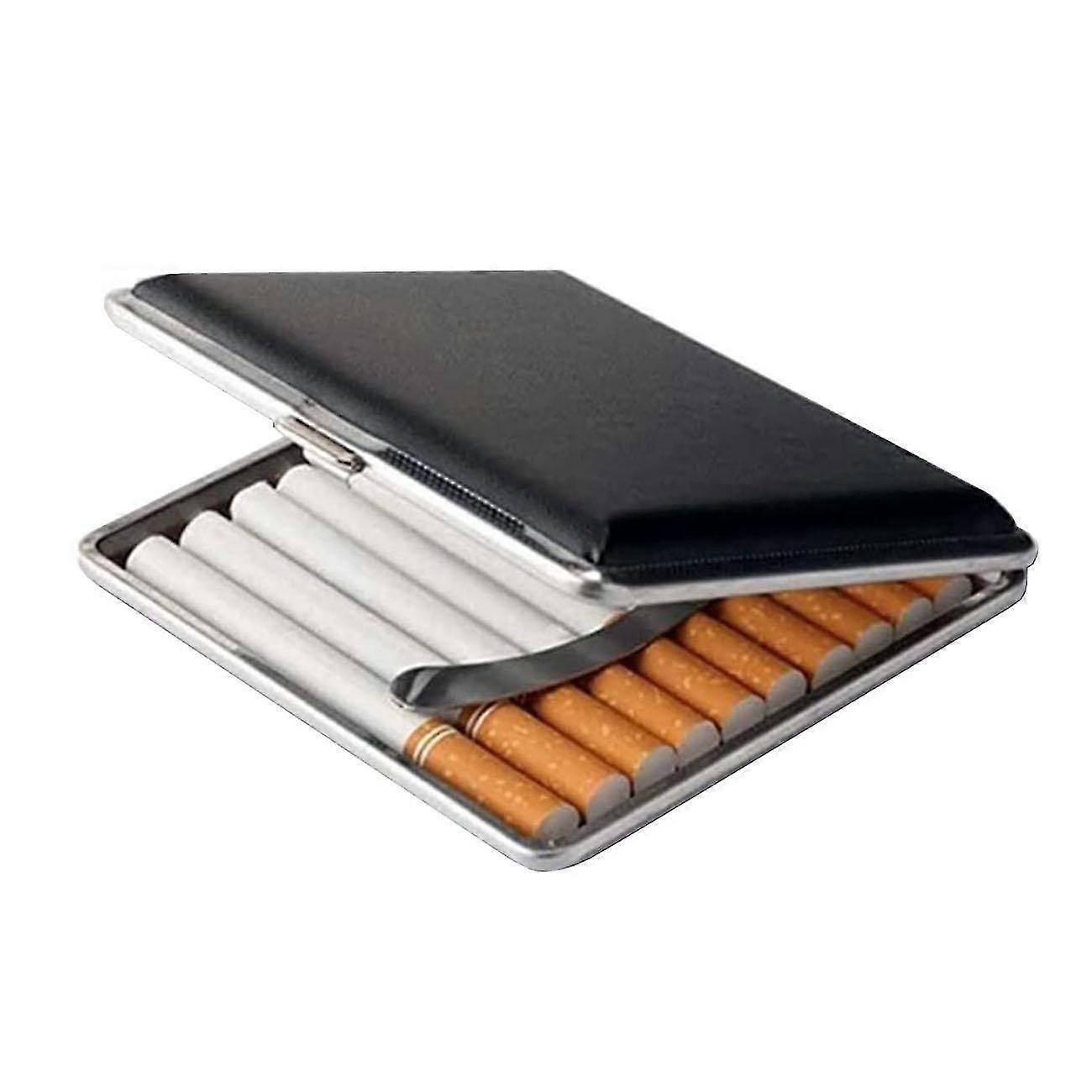 Cigarette case, Artificial leather - Black_Featured Gift