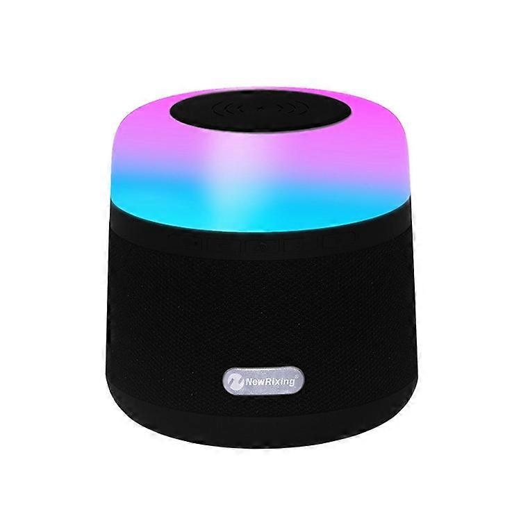 NewRixing NR-3500 Multi-function Atmosphere Light Wireless Charging Bluetooth Speaker with Hands-free Call Function, Support TF Card & USB & FM & AUX
