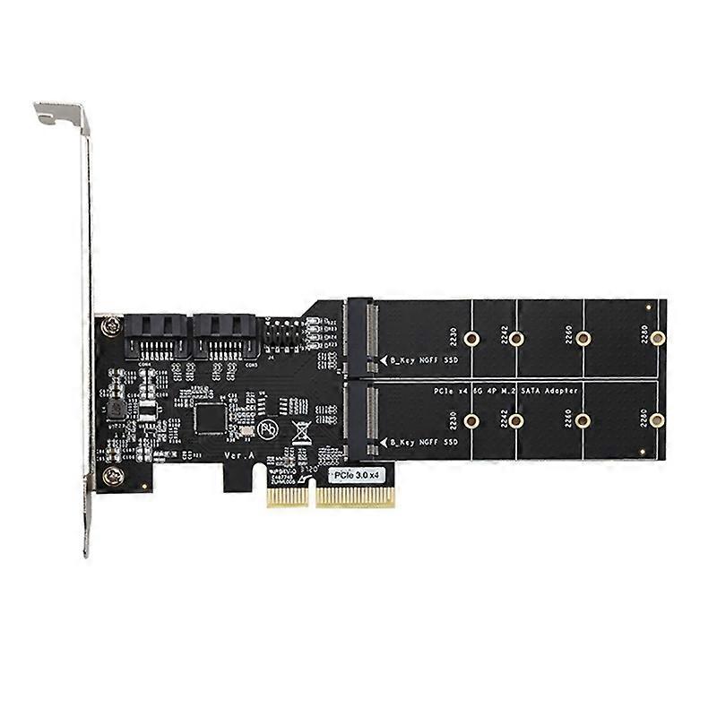 SATA3.0 PCIE3.0 to 2-port M.2 Adapter Card