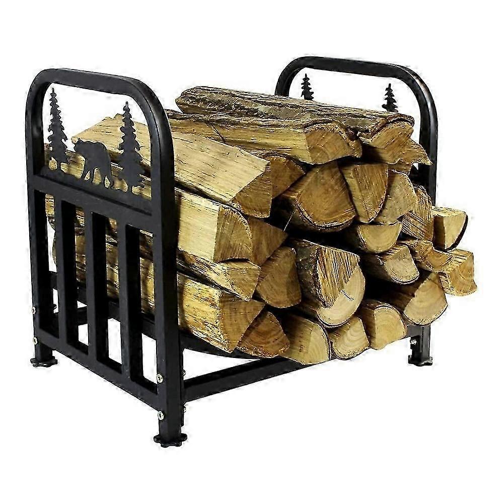 European Style Concise Mini Home Fireplace Firewood Rack Log Storage Rack Shelf Organizer
