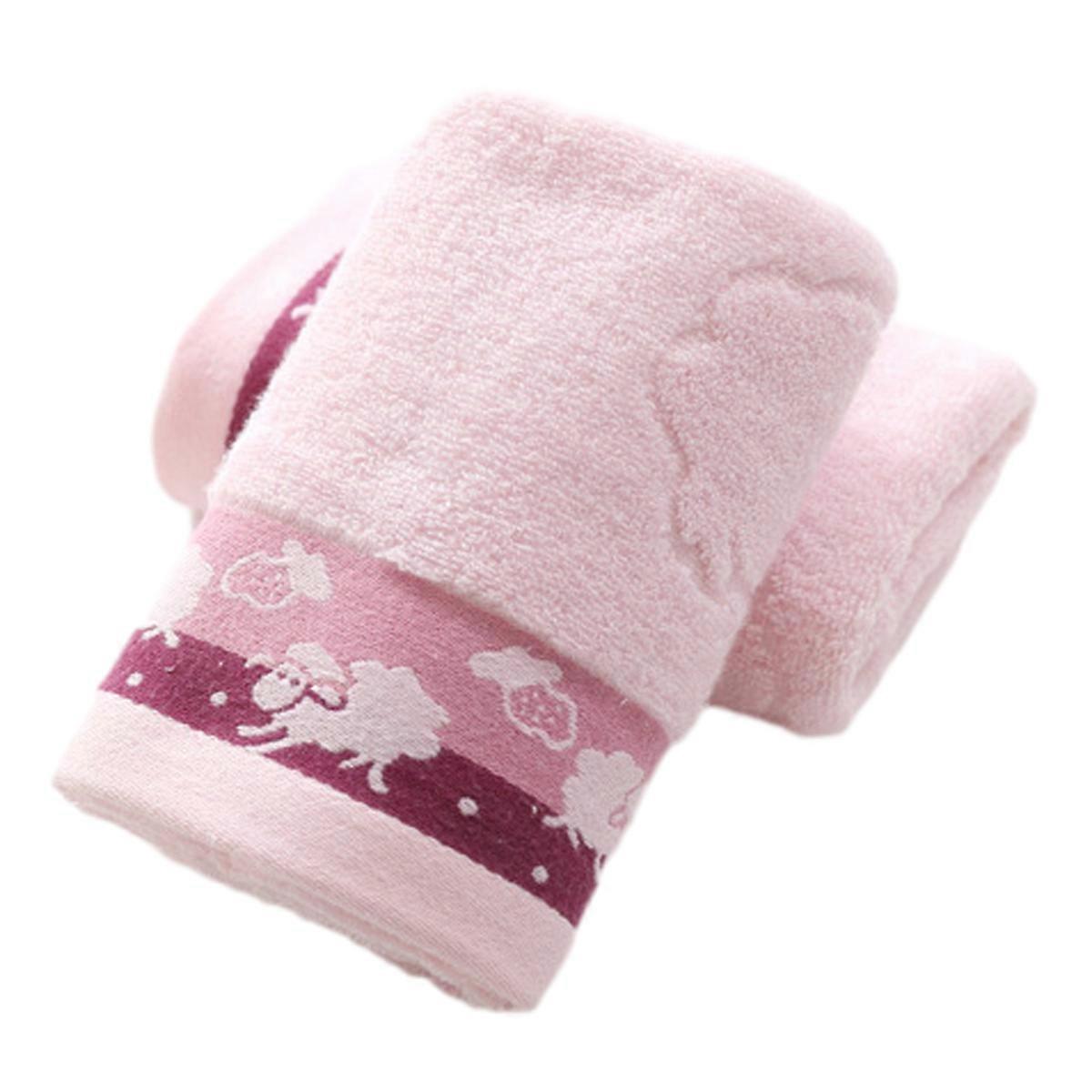 Hand towel set of 2 patterned cotton bathroom soft decorative towel for face wash