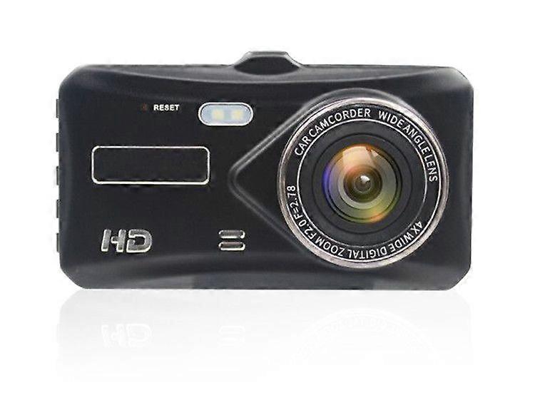 4-inch touch screen driving recorder 1080P front and rear double recording zinc alloy shell