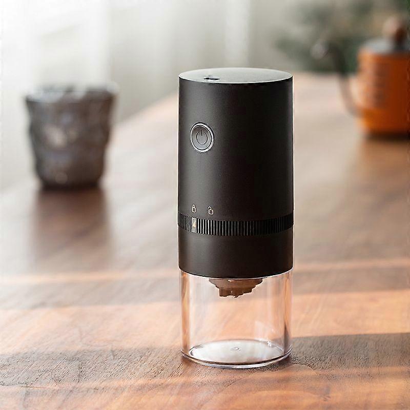 Portable Electric Burr Coffee Grinder, Black