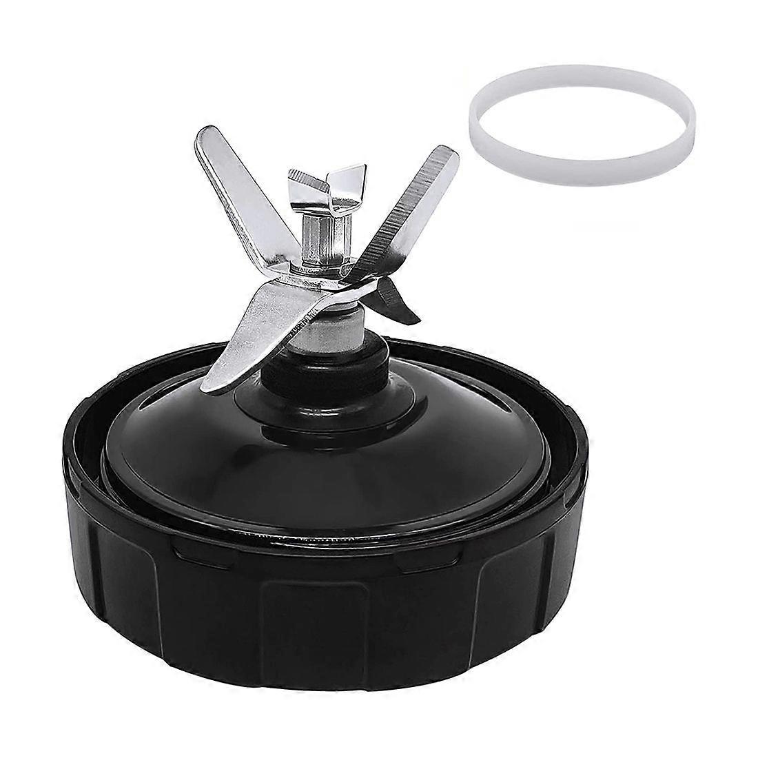 Ricambi per frullatore Nutri Ninja, lame di ricambio per estrattore a 7 alette adatte per Auto IQ BL480 488W - Robuste e facili da pulire Nero